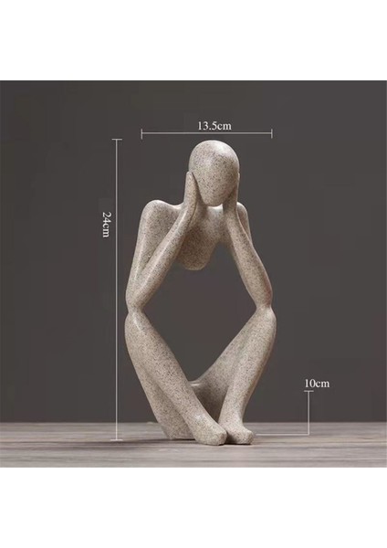 1 Adet Minimalist Deko Soyut Heykel Heykel Seti Ev Deko-C (Yurt Dışından)