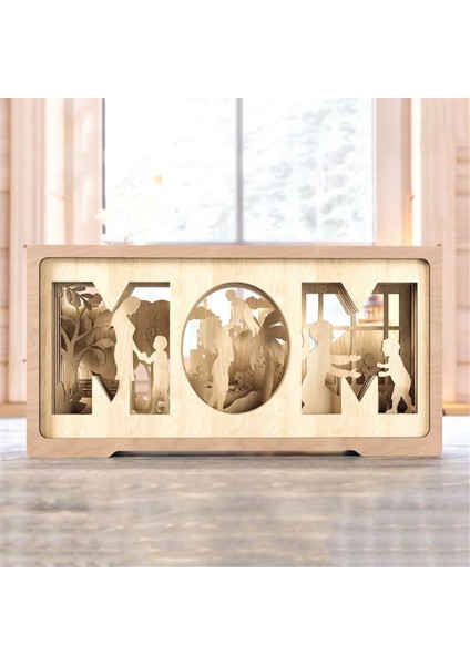 Baba ve Oğul Süslemeleri Festival Hediyesi Için Çok Katmanlı Ayakta Şekil (Yurt Dışından) fırsatları