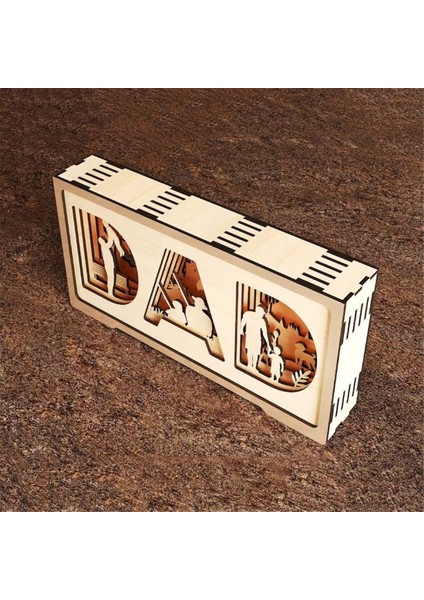 Baba ve Oğul Süslemeleri Festival Hediyesi Için Çok Katmanlı Ayakta Şekil (Yurt Dışından) indirimleri