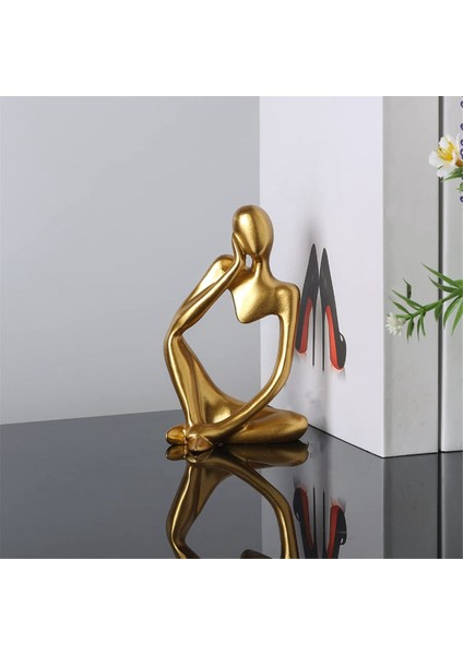 Heykel Altın Dekor Soyut Sanat Heykel, Reçine Koleksiyonluk Figürinler (Yurt Dışından) fırsatları