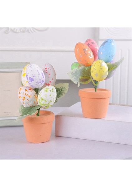 Paskalya Günü Renkli Yumurtalar Ev Için Saksı Dekoru 2024 Stil 1, 1 Adet (Yurt Dışından) fiyatları