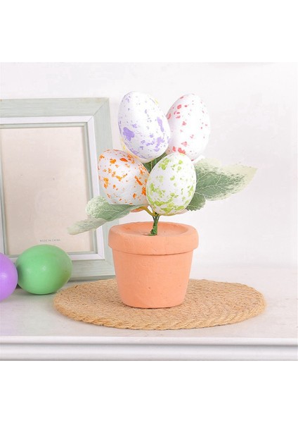 Paskalya Günü Renkli Yumurtalar Ev Için Saksı Dekoru 2024 Stil 1, 1 Adet (Yurt Dışından) modelleri