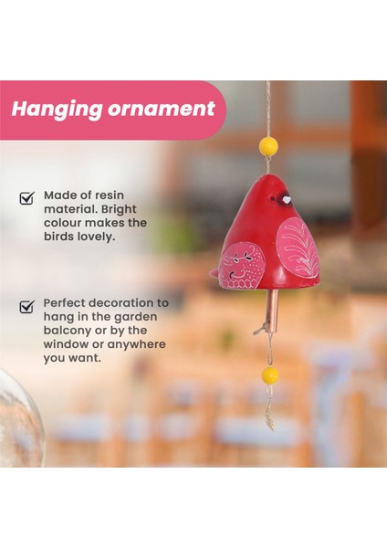 Kuş Şarkısı Çanı Bahçe Dekorasyonu,askılı Rustik Rüzgar Çanı (Yurt Dışından) fırsatları