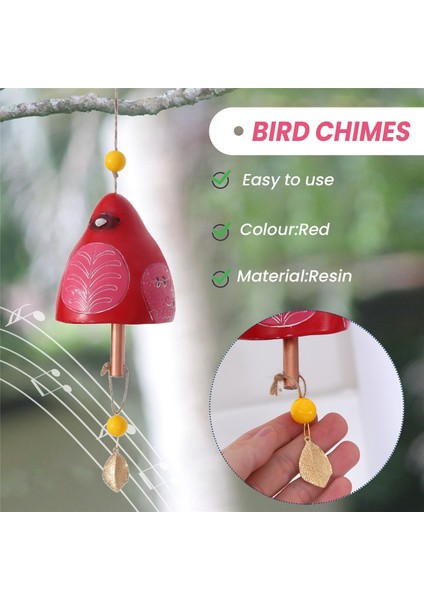Kuş Şarkısı Çanı Bahçe Dekorasyonu,askılı Rustik Rüzgar Çanı (Yurt Dışından) indirimleri