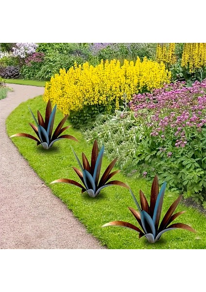 Tequila Rustik Heykel, Kendin Yap Metal Agave Bitkisi, Bahçe Sanat Dekorasyonu, A (Yurt Dışından) indirimleri