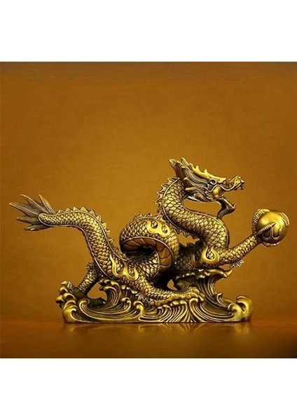 Zenginlik ve Başarı Için Çin Feng Shui Ejderha Heykeli Iyi Şanslı Hediyeler (Yurt Dışından)