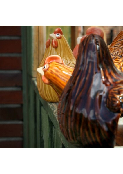 Komik Tavuk Heykeli, Çiftlik Sanatı, Arka Bahçe Dekorasyonu, Turuncu (Yurt Dışından) modelleri