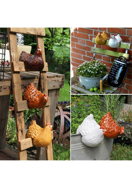 Komik Tavuk Heykeli, Çiftlik Sanatı, Arka Bahçe Dekorasyonu, Turuncu (Yurt Dışından) fırsatları