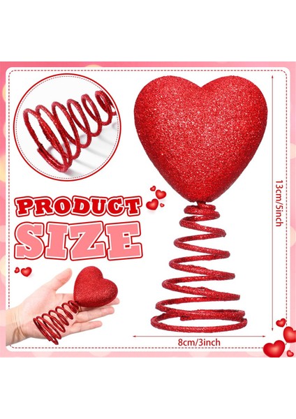 5 Inç Mini Sevgililer Günü Parıltılı Kalpler (Yurt Dışından) fırsatları