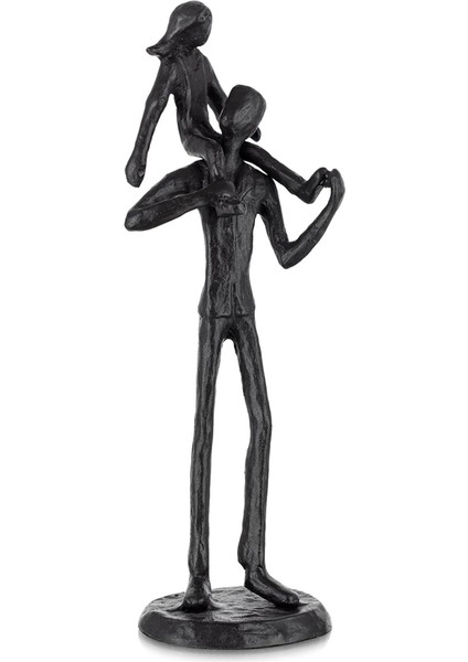 Baba Kız Demir Heykelcik Baba Kız Dekorasyonu (Yurt Dışından)