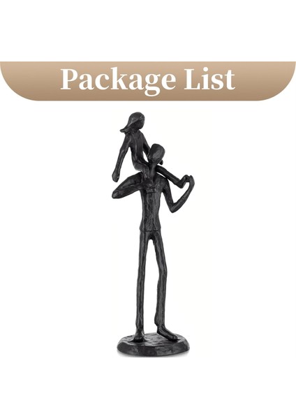 Baba Kız Demir Heykelcik Baba Kız Dekorasyonu (Yurt Dışından) fiyatları