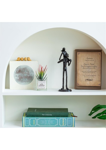 Baba Kız Demir Heykelcik Baba Kız Dekorasyonu (Yurt Dışından) modelleri