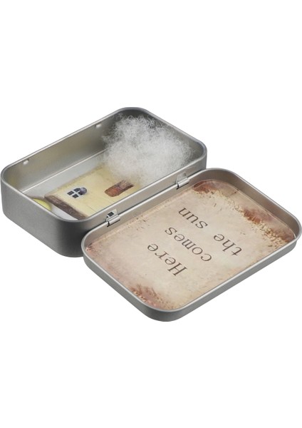 Eski Bir Teneke Kutuda Minyatür Ahşap Sahne B (Yurt Dışından)