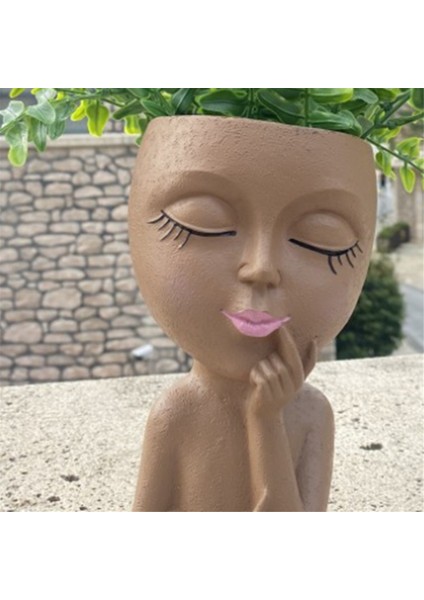 Şirin Çiçek Saksısı/yüz Çiçek Saksısı, Iç Mekan Bitkileri Için Kahverengi (Yurt Dışından) fiyatları