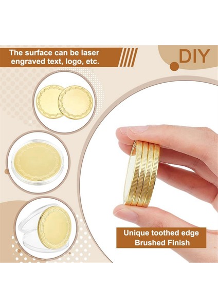 6 Adet Boş Katı Lazer Kazınabilir Diskler, Altın (Yurt Dışından) modelleri