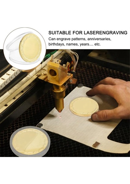 6 Adet Boş Katı Lazer Kazınabilir Diskler, Altın (Yurt Dışından) fırsatları