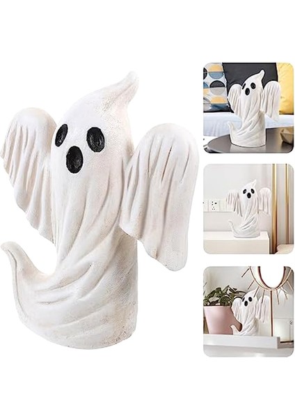 Balkabağı Figürleri Rustik Reçine Hayalet Cadılar Bayramı Heykeli D (Yurt Dışından) indirimleri