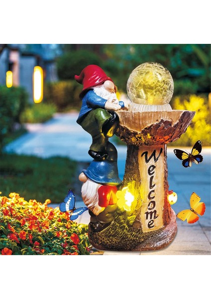 Bahçe Cücesi Heykeli, LED Işıklı Güneş Enerjili Bahçe Cüceleri Dekoru (Yurt Dışından) modelleri