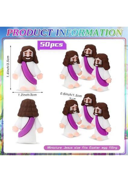 18 Adet Isa Oyuncakları Paskalya Tasarım Mini Kauçuk Isa Heykelciği C (Yurt Dışından) fiyatları