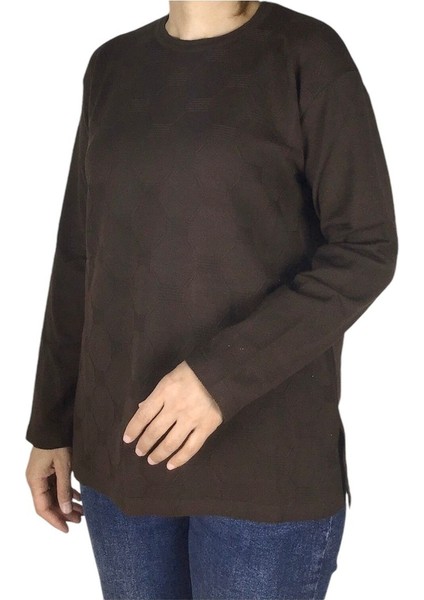 Kadın Mimoza Sade Büyük Beden Anne Bluz