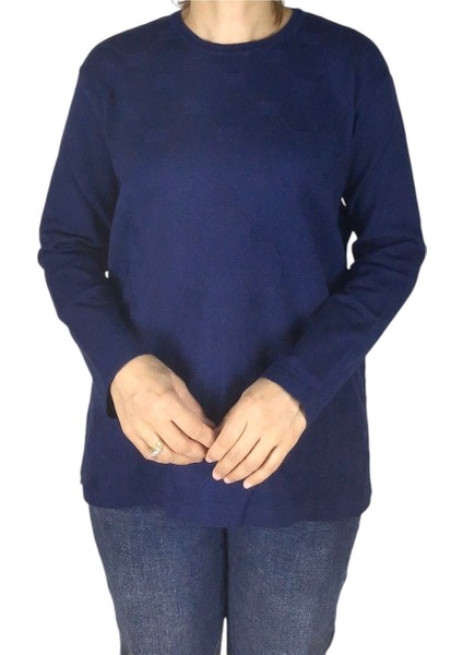 Kadın Mimoza Sade Büyük Beden Anne Bluz