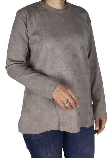 Kadın Mimoza Sade Büyük Beden Anne Bluz modelleri