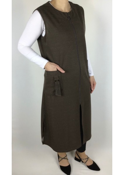 Simli Yazlık Üstten Cepli Spor Yelek fiyatları