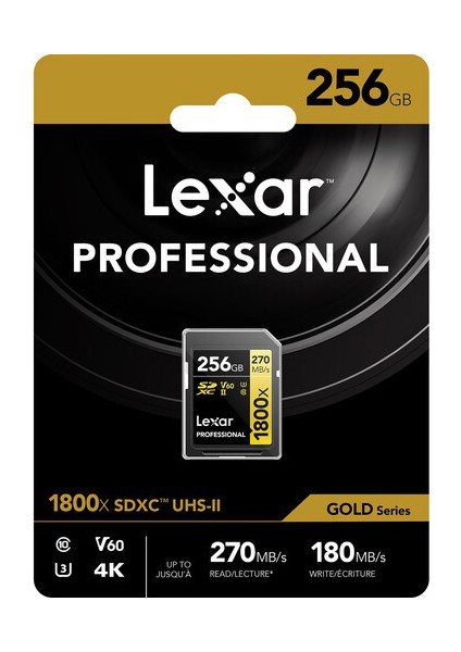 256GB Gold Series 1800X Uhs-Iı Sdxc Hafıza Kartı 270MBS