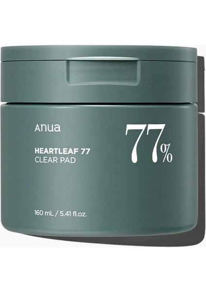 Heartleaf 77 Toner Pad - Gözenek Karşıtı , Sebum Dengeleyici Tonik Ped 160ml / (70 Adet)