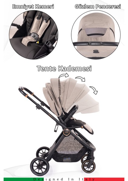 Venüs Premium Çift Yönlü Travel Sistem Bebek Arabası