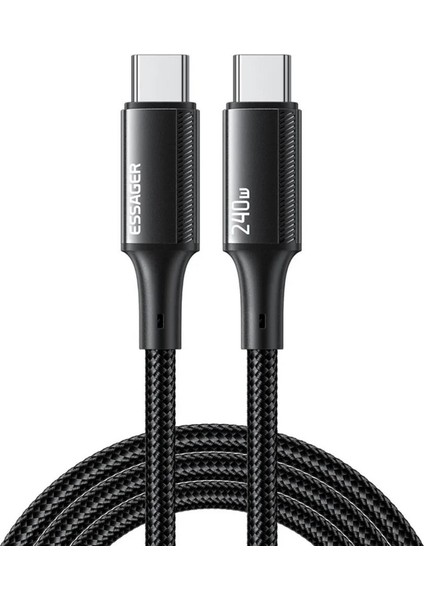 2 Metre Pd 240W Type-C To Type-C Mega Hızlı Data Şarj Kablosu Şarj Kablosu