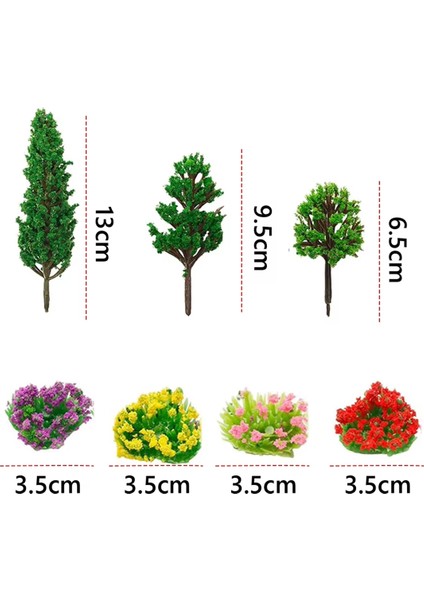 Minyatür Çiçek Kümesi Kendin Yap Diorama Malzemeleri (Yurt Dışından)