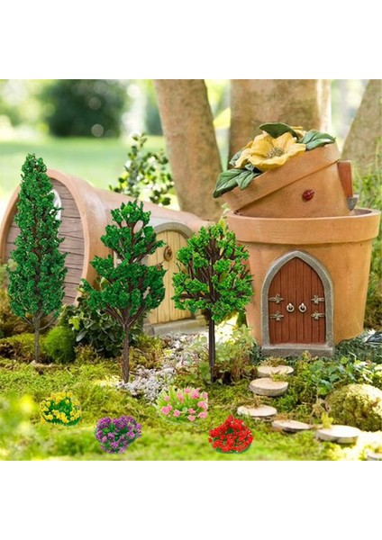 Minyatür Çiçek Kümesi Kendin Yap Diorama Malzemeleri (Yurt Dışından)