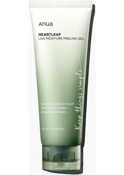 Heartleaf LHA Moisture Peeling Gel - Geniş Gözenek Karşıtı Salsilik Asit İçeren Peeling Jel 120ml