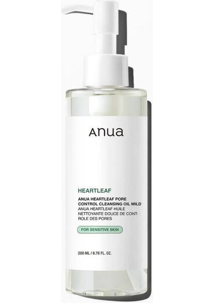 Heartleaf Pore Control Cleansing Oil Mild - Geniş Gözenek Karşıtı Yağ Bazlı Temizleyici 200ml