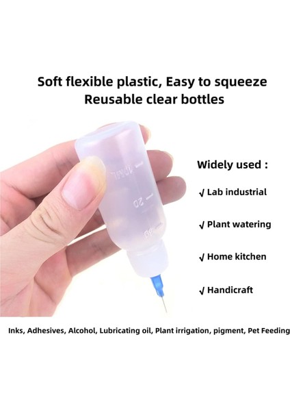 8 Adet Hassas Uçlu Aplikatör Şişesi Boya Kıvırma El Sanatları Için 30ML (Yurt Dışından)