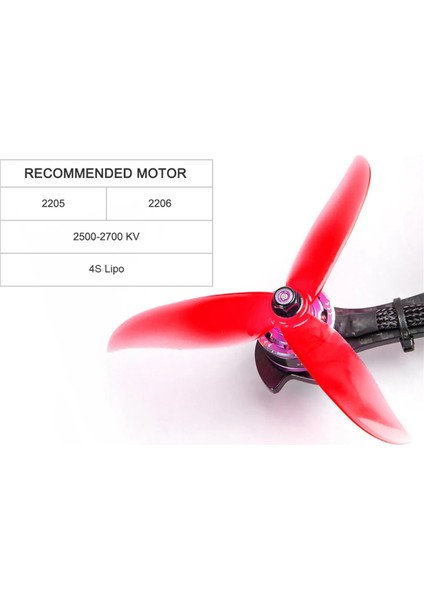T5045C Pro Pervane Fpv Freestyle Drone Quadcopter Parçası Mavi (Yurt Dışından)