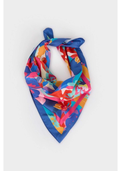 Kadın Çiçekli Fular W9842AZ25SM