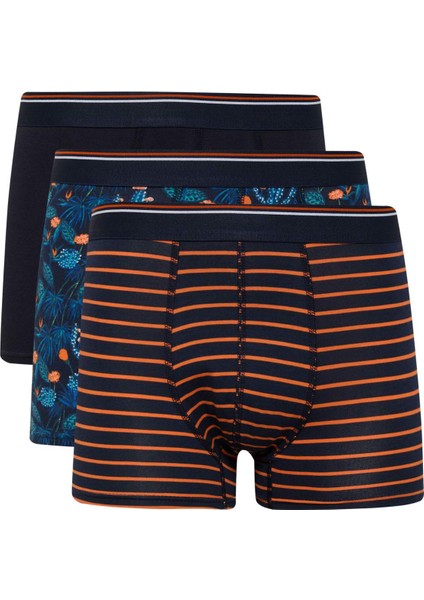 Regular Fit Floral 3'lü Boxer E2923AX25SP