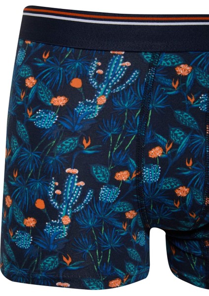 Regular Fit Floral 3'lü Boxer E2923AX25SP