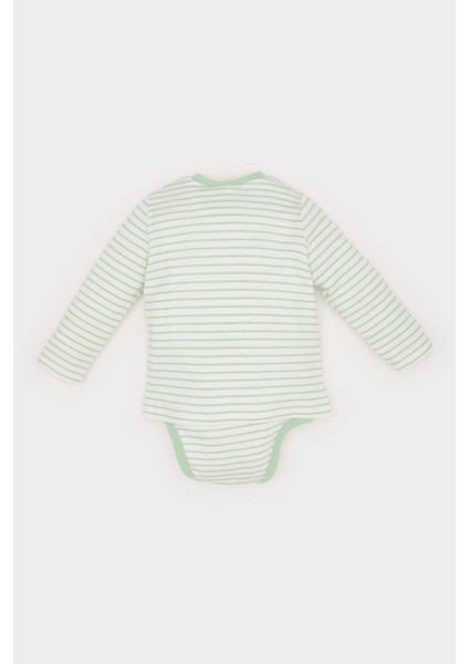 Erkek Bebek Yenidoğan Bisiklet Yaka Araç Baskılı Uzun Kollu Çıtçıtlı Body E2456A525SP fırsatları