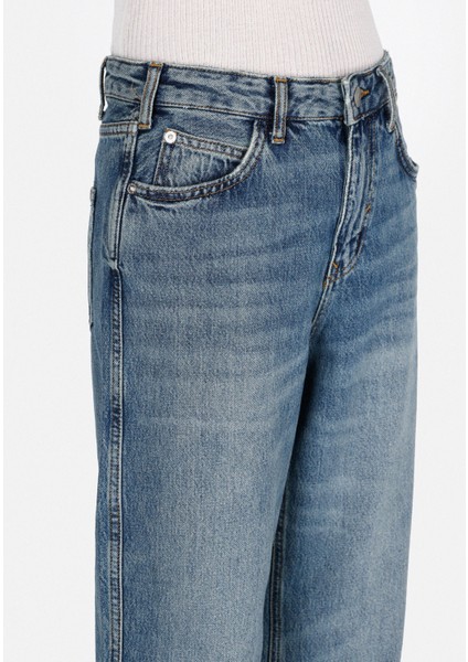 970 Berry Regular Fit Kadın Mavi Jean Pantolon CL1074522