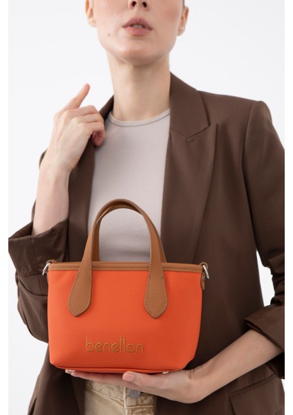 Kadın El Çantası BNT 1598 - Turuncu-Camel
