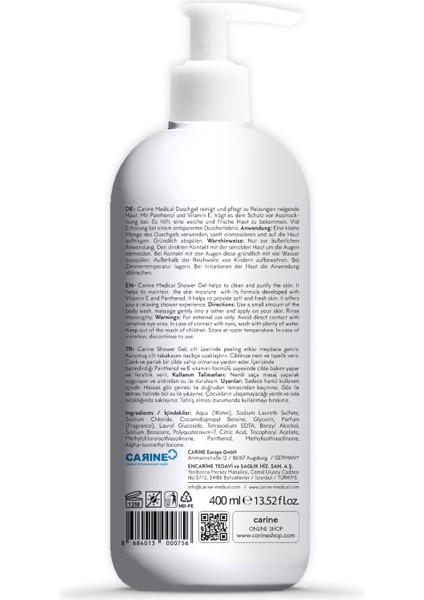 Carıne Duş Jeli 400 ml fiyatları