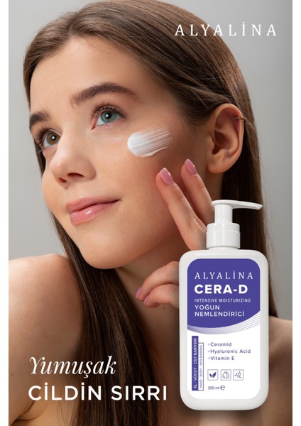 Cera-D Yoğun Nemlendirici Krem - Ceramid, Hyarulonik Asid ve E Vitamini Içerikli - 250 ml fiyatları