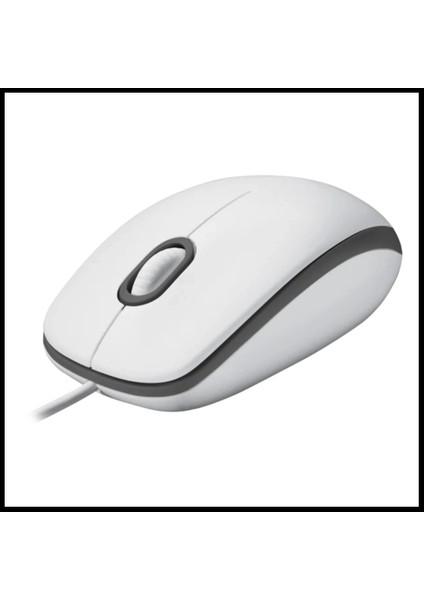 Logıtech 910-006764, M100 Beyaz, USB Kablolu, 1000DPI, Optik, 3 Tuşlu, Mouse