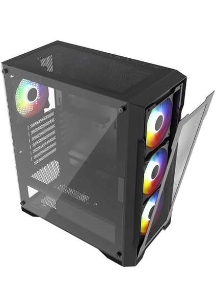 Powerboost 650W PB-PS6849B Kasa,80+Bronze Mesh Siy