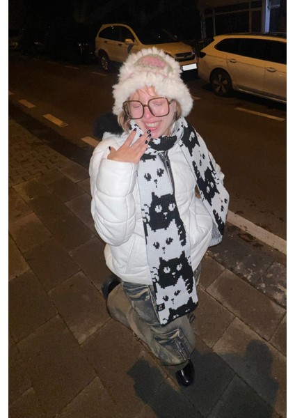 Özel Kedili Atkı