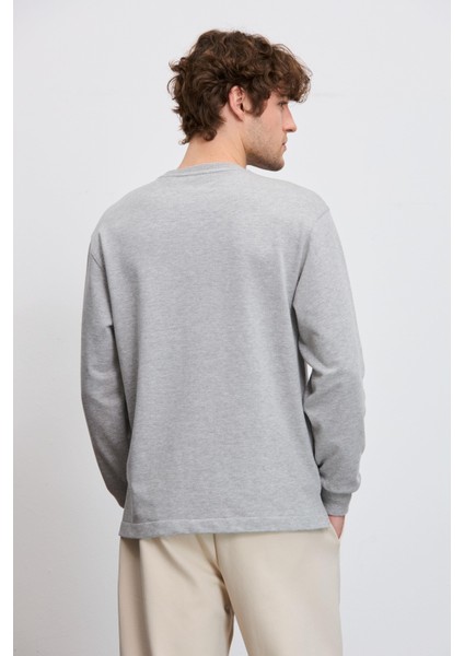 Eskitme Efektli Relax Fit Uzun Kol Tshirt fırsatları