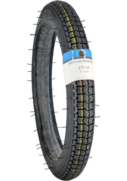 IRAN YASA TIRE & RUBBER Motosiklet Lastik 275-18 Tt (Tubetype - Iç Lastikli Tip)